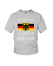 Load image into Gallery viewer, Keep Calm German Funny Quote Youth Tee