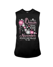 Load image into Gallery viewer, Happy Birthdat To November Queen T-Shirt Unisex Long Sleeve