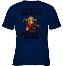 Load image into Gallery viewer, Heifer Not A Hot Mess Spicy Disaster Funny Quote Tee Youth Tee