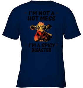 Heifer Not A Hot Mess Spicy Disaster Funny Quote Tee Youth Tee