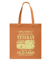 Load image into Gallery viewer, Veteran Australian Defence Force Gift For Grandpa Family Tee Basketweave Tote Bag