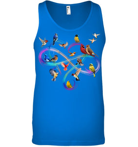 Bird Colorful Infinity Sign Unisex Tank Top