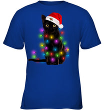 Load image into Gallery viewer, Cat Merry And Bright New Youth Tee