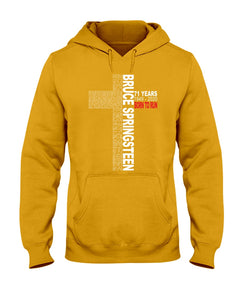 71 Years Born To Run Bruce Springteen Black T-Shirt Hoodie
