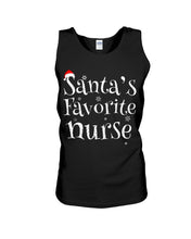 Load image into Gallery viewer, Santa's Favorite Nurse Unisex Tank Top