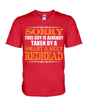 Load image into Gallery viewer, Redhead Morning Person December 25Th Christmas Gift Guys V-Neck
