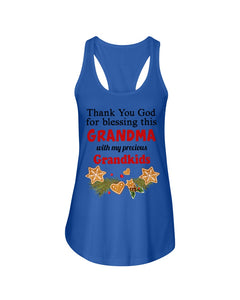 Blessing My Grandma Christmas Gift For Family Ladies Flowy Tank