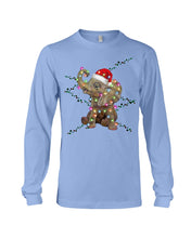 Load image into Gallery viewer, Elephant Color Light Christmas Gift Tee Unisex Long Sleeve