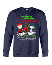 Load image into Gallery viewer, 55Th Anniversary A Charlie Brown Christmas Black T-Shirt Sweatshirt