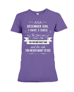 December Girl Fun Quote T-Shirt Ladies Tee