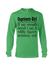 Load image into Gallery viewer, Zodiac- Capricorn Girl If My Month Doesn't Say Unisex Long Sleeve