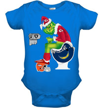 Load image into Gallery viewer, Funny Grinch Kansas Chief Christmas Gift Tee Baby Onesie