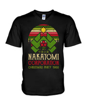 Load image into Gallery viewer, Christmas Nakatomi Corporation 1988 T-Shirt Guys V-Neck