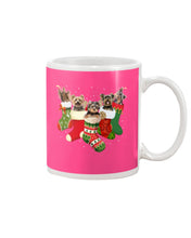 Load image into Gallery viewer, Yorkies In The Socks For Yorkie Lovers Christmas Gift Mug