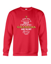 Load image into Gallery viewer, Finnish Crazy Grandma Gift For Grandma Family Sweatshirt