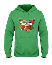 Load image into Gallery viewer, Yorkies In The Socks For Yorkie Lovers Christmas Gift Hoodie