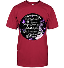 Load image into Gallery viewer, To My Husband In Heaven Gift For Widow Guys Tee