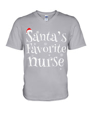 Load image into Gallery viewer, Santa's Favorite Nurse Guys V-Neck