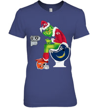 Load image into Gallery viewer, Funny Grinch Kansas Chief Christmas Gift Tee Ladies Tee