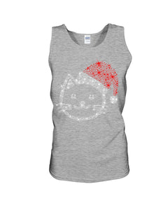 Cute Cat Face Christmas Gift For Cat Lovers T-Shirt Unisex Tank Top