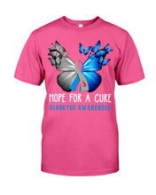 Load image into Gallery viewer, Hope For Cure Diabetes Awareness Guys Tee