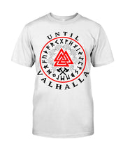 Load image into Gallery viewer, Viking Pattern Until Valhalla Tee Guys Tee