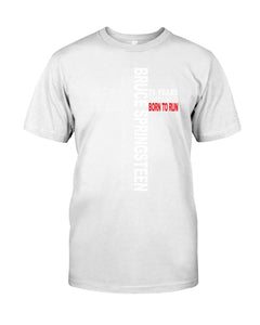 71 Years Born To Run Bruce Springteen Black T-Shirt Guys Tee