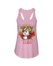 Load image into Gallery viewer, Santa Claus Beer Gift For Christmas Black T-Shirt Ladies Flowy Tank