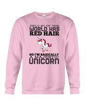 Load image into Gallery viewer, Redhead Unicorn Gift For Fans Funny T-Shirt Sweatshirt