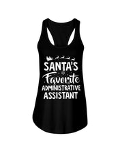 Load image into Gallery viewer, Santa Favorite Assistant Funny Christmas Gift Shirt Ladies Flowy Tank