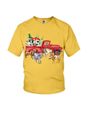 Load image into Gallery viewer, Merry Christmas In Town Cow Lovers Gift For Farmers Youth Tee