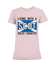 Load image into Gallery viewer, Living With A Scotland Funny Quote T-Shirt Ladies Tee
