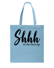 Load image into Gallery viewer, Shut The F Funny Quote T-Shirt Basketweave Tote Bag