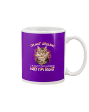 Load image into Gallery viewer, Cat Lovers T-Shirt Not Arguing Just Explaining Mug