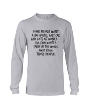 Load image into Gallery viewer, Finn Wants A Cabin In The Woods Away From Those People Unisex Long Sleeve
