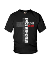Load image into Gallery viewer, 71 Years Born To Run Bruce Springteen Black T-Shirt Youth Tee