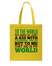 Load image into Gallery viewer, That Kid Is My World Great Gift For Children Family Basketweave Tote Bag