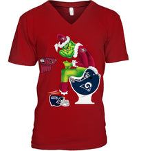 Load image into Gallery viewer, Funny Grinch San Francisco 49Ers Christmas Gift Tee Guys V-Neck