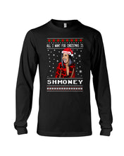 Load image into Gallery viewer, Demi Lovato All I Want For Christmas Is Shmoney Unisex Long Sleeve