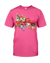 Load image into Gallery viewer, Merry Christmas In Town Cow Lovers Gift For Farmers Guys Tee