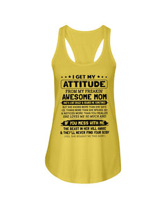 Awesome Mom Gift For Lovely Mom Mama Mother T-Shirt Ladies Flowy Tank