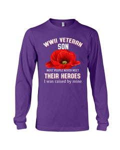 Wwii Veteran Son Gift For Veterab Mom Unisex Long Sleeve