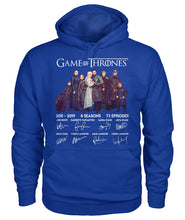 Load image into Gallery viewer, Game Of Throne Autograph 8 Years Anniversary T-Shirtr Hoodie