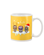 Load image into Gallery viewer, Merry Christmas Three Skulls Christmas T-Shirt Gift Mug