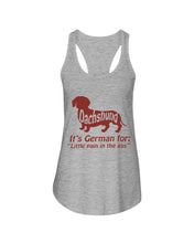 Load image into Gallery viewer, Dachshund German Shirt For Dachshunds Dog Lovers Ladies Flowy Tank