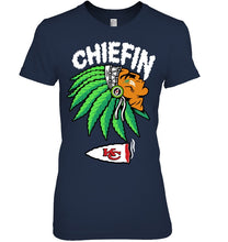 Load image into Gallery viewer, Chiefin Kansas City Chiefs Gift For Fans T-Shirt Ladies Tee
