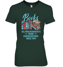 Load image into Gallery viewer, Gift For Book Lovers Funny Quote T-Shirt Ladies Tee