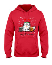 Load image into Gallery viewer, Merry Fluffmas Cute Cats Gift For Cat Lovers Hoodie
