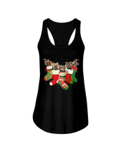 Load image into Gallery viewer, Yorkies In The Socks For Yorkie Lovers Christmas Gift Ladies Flowy Tank