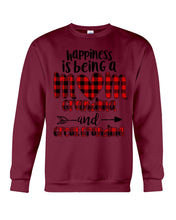 Load image into Gallery viewer, Happiness Is Being A Mom Grandma And Great Grandma Sweatshirt